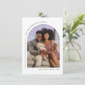 Onze eerste kerst samen familie fotokaart feestdagenkaart (Staand voorkant)