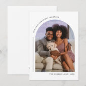 Onze eerste kerst samen familie fotokaart feestdagenkaart (Voorkant / Achterkant)