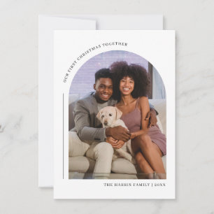 Onze eerste kerst samen familie fotokaart feestdagenkaart