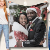 Onze eerste kerst samen Fleece deken foto