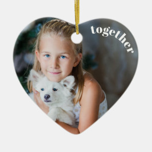 Onze eerste kerst samen foto keramisch ornament