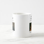 Onze Eerste Kerst Samen Foto Minimal Modern Koffiemok (Center)