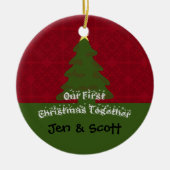 Onze eerste kerst samen foto Ornament (Voorkant)