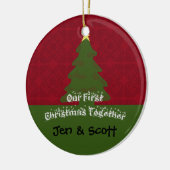 Onze eerste kerst samen foto Ornament (Links)