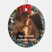 Onze eerste kerst samen gepersonaliseerd Ornament (Links)
