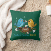 Onze eerste kerst samen Knuffelende Liefjes Kussen (Deken)