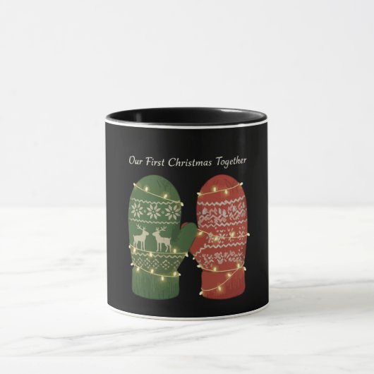 Onze eerste kerst samen Knus Gebreid Mok (Midden)