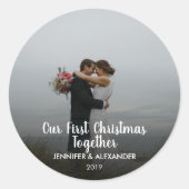 Onze eerste kerst samen koppel foto zegels (Voorkant)