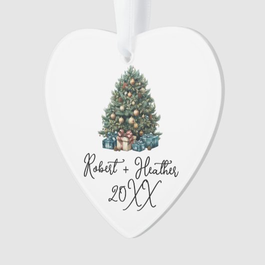 Onze eerste kerst samen koppels Git Keepsake Ornament (voorkant)