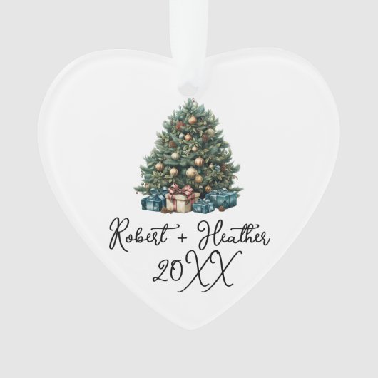 Onze eerste kerst samen koppels Git Keepsake Ornament (voorkant)