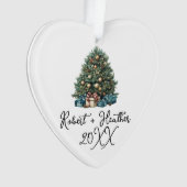 Onze eerste kerst samen koppels Git Keepsake Ornament (voorkant)