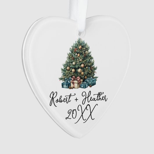 Onze eerste kerst samen koppels Git Keepsake Ornament (voorkant)