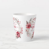 Onze eerste kerst samen krans latte mok (Voorkant)