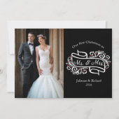 Onze eerste kerst samen lesbische groet feestdagenkaart (Voorkant)