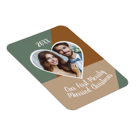 Onze eerste kerst samen met een aangepaste foto  magneet (Rechterzijde)