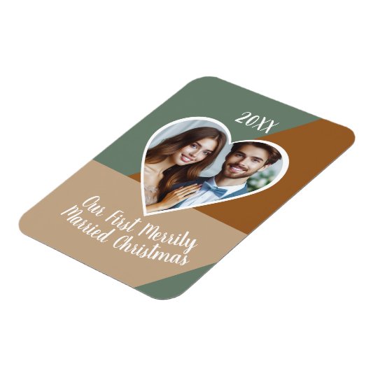 Onze eerste kerst samen met een aangepaste foto  magneet (Linkerzijde)