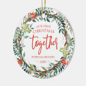 Onze eerste kerst samen met Rustic Wreate Keramisch Ornament (Links)