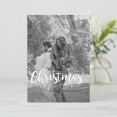 Onze eerste kerst samen | Moderne fotokaart Feestdagenkaart (Staand voorkant)