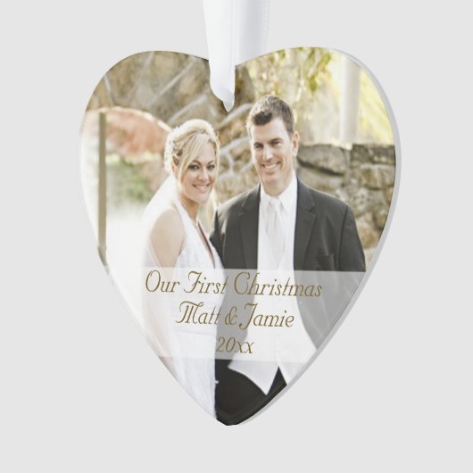 Onze eerste kerst samen ornament (voorkant)