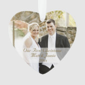 Onze eerste kerst samen ornament (voorkant)