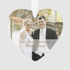 Onze eerste kerst samen ornament