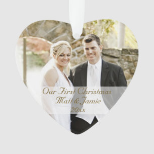 Onze eerste kerst samen ornament