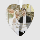 Onze eerste kerst samen ornament (voorkant)