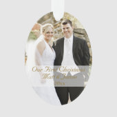 Onze eerste kerst samen ornament (voorkant)