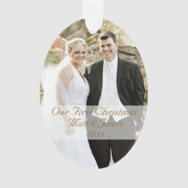 Onze eerste kerst samen ornament