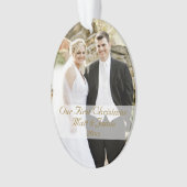 Onze eerste kerst samen ornament (voorkant)