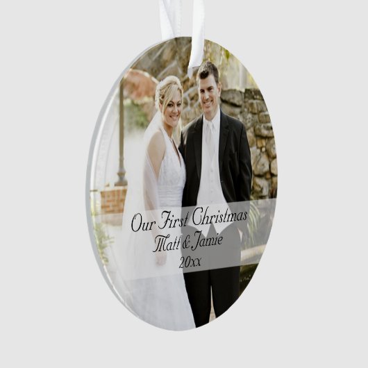 Onze eerste kerst samen ornament (voorkant)