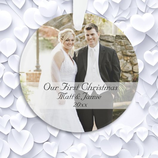 Onze eerste kerst samen ornament