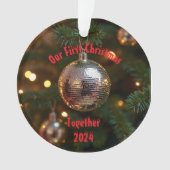 Onze eerste kerst samen ornament (voorkant)