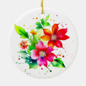 Onze eerste kerst samen Persoonlijk Keramisch Ornament (Achterkant)