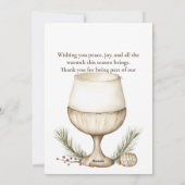 Onze eerste kerst samen rustieke foto feestdagenkaart (Achterkant)