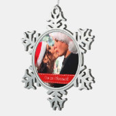 Onze eerste kerst tin sneeuwvlok ornament (Rechts)