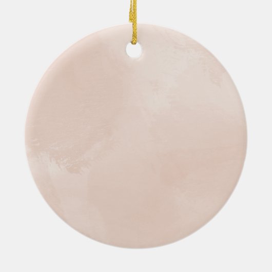 Onze eerste kerst trouwde met verloofde bloemen keramisch ornament (Achterkant)