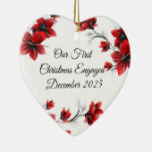 Onze eerste kerst verloofd december 2025 Ornament (Rechts)