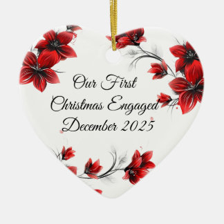 Onze eerste kerst verloofd december 2025 Ornament