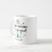 Onze eerste kerst verloofde koffievakantie koffiemok (Voorkant links)