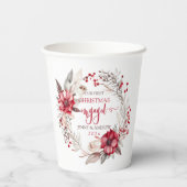 Onze eerste kerst verloofde krans papieren bekers (Achterkant)