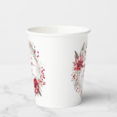 Onze eerste kerst verloofde krans papieren bekers (Links)