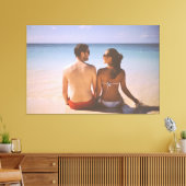 Onze Eerste Kerst Verloving 2024 Trouw Ornament Canvas Afdruk (Insitu (Woonkamer))