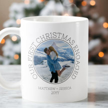 Onze Eerste Kerst Verloving Eenvoudig Modern 2 Fot