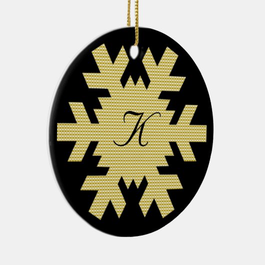 "Onze eerste kerst" - w / Namen en Monogram [b] Keramisch Ornament (Rechts)