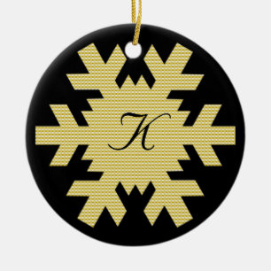 "Onze eerste kerst" - w / Namen en Monogram [b] Keramisch Ornament