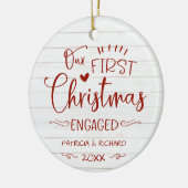 Onze eerste kerst was een roestvrijbuiter keramisch ornament (Links)