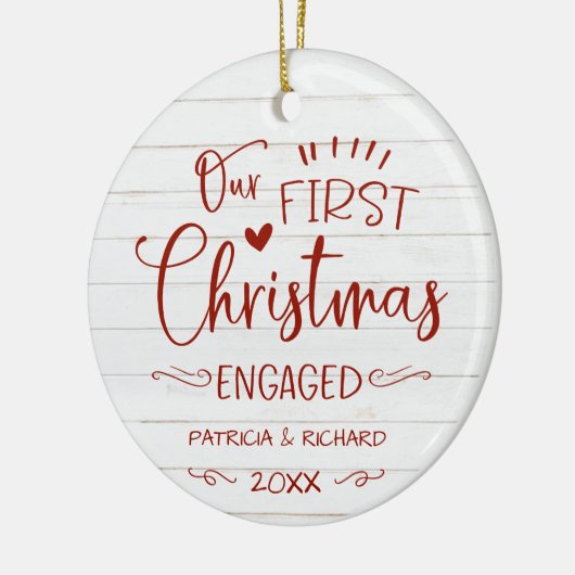 Onze eerste kerst was een roestvrijbuiter keramisch ornament (Links)