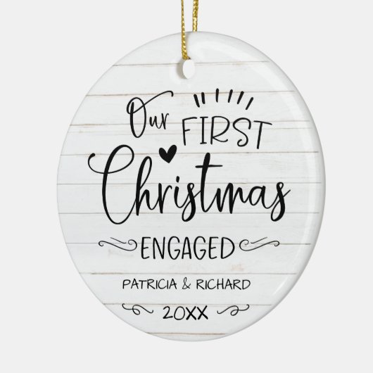 Onze eerste kerst was een roestvrijbuiter keramisch ornament (Links)