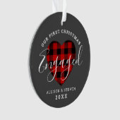 Onze eerste kerst was speciaal gepersonaliseerd do ornament (voorkant)